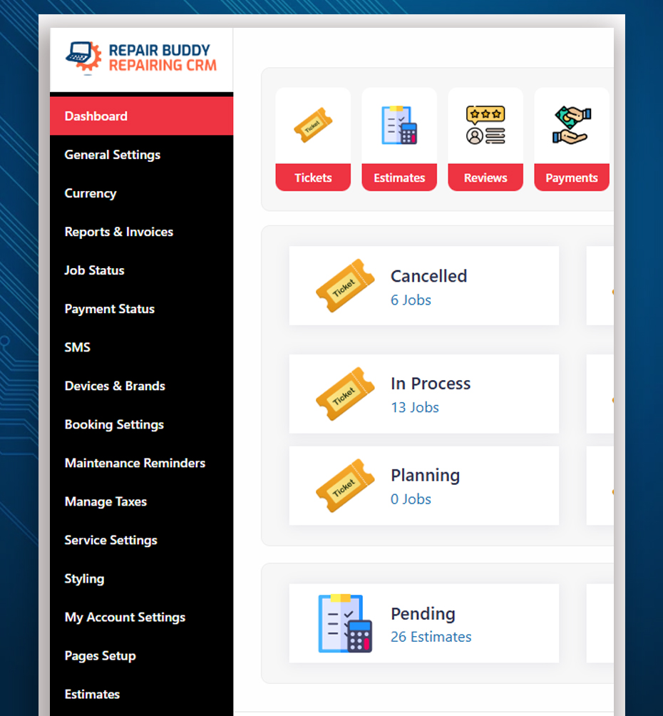 RepairBuddy Administrator Control Panel