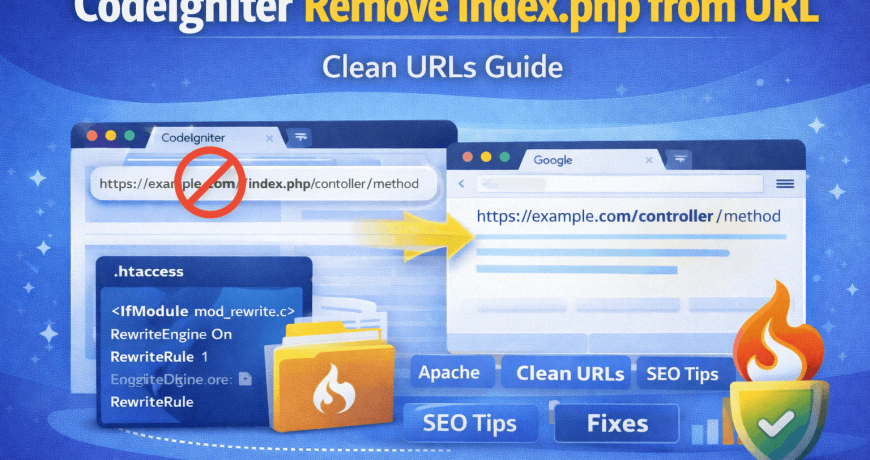 codeigniter seo friendly urls removing indexphp