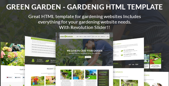 Gardening html template