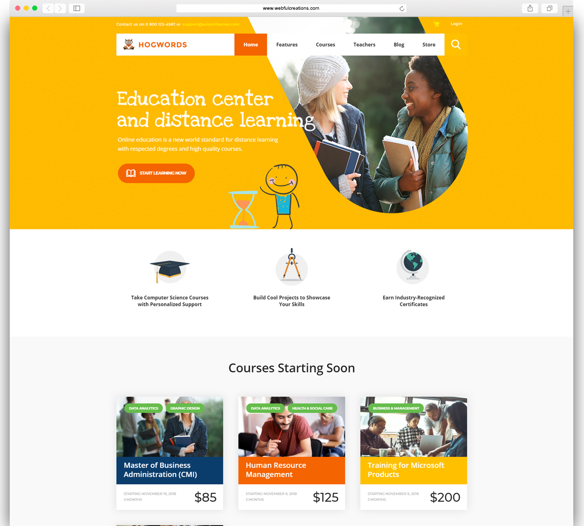 Education Center WordPress Theme