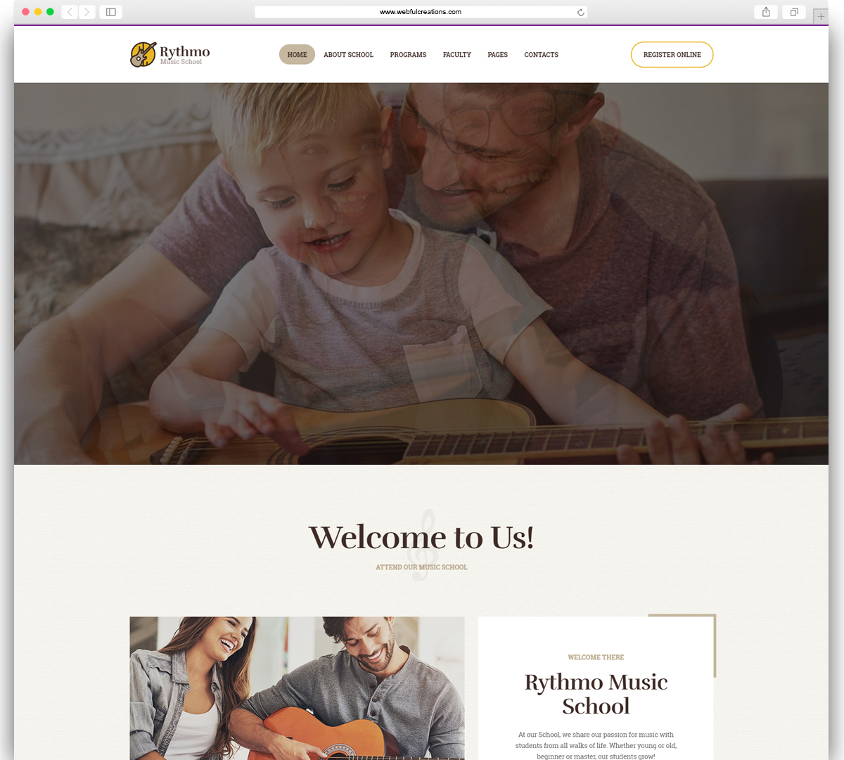 Rythmo - Music School WordPress Theme
