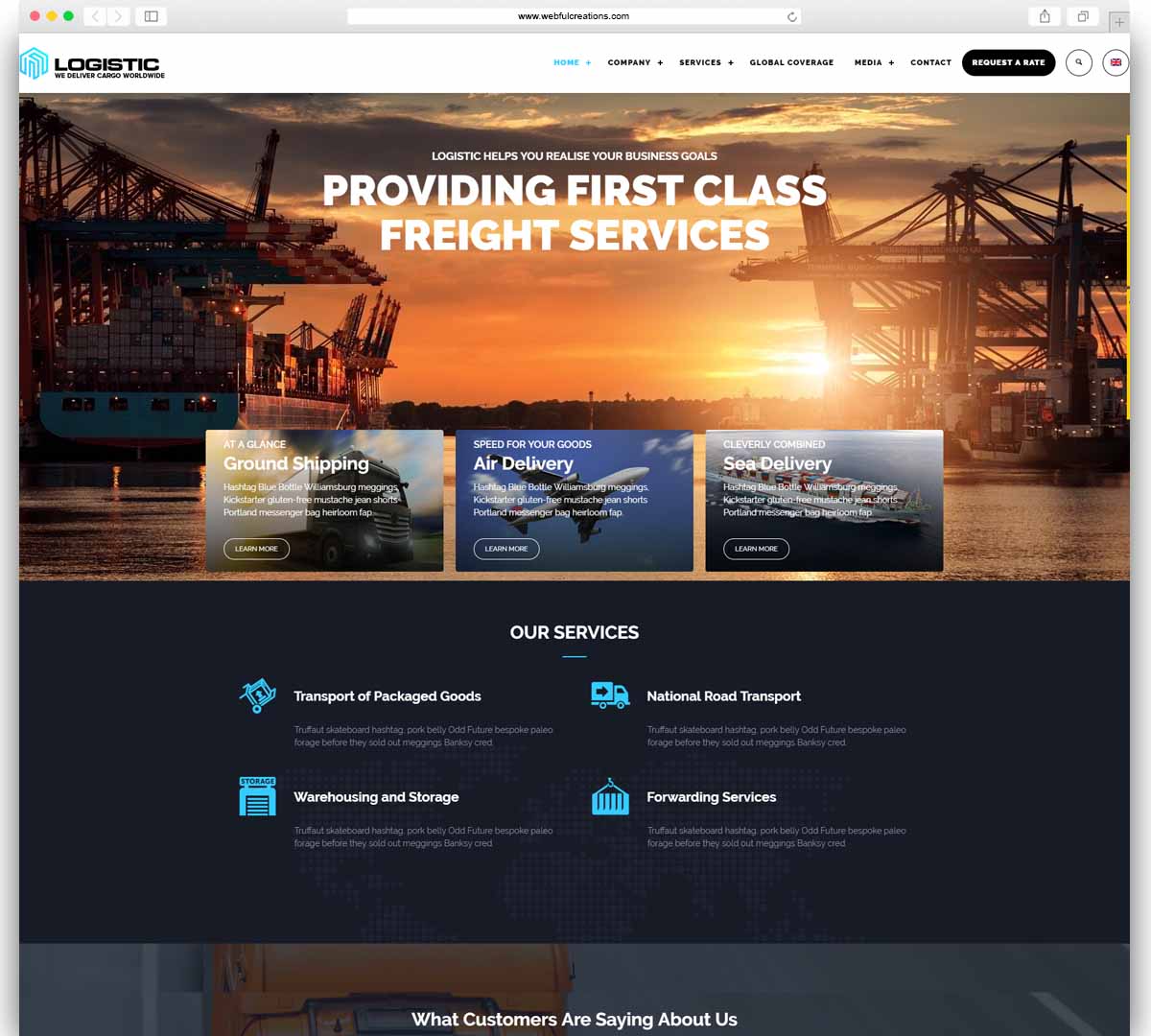 Logistic - WP Theme For Transportation Business