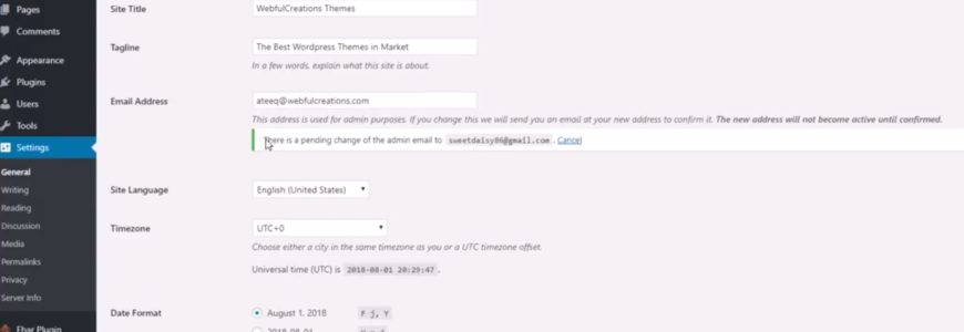 How To Change WordPress User Email And WordPress Email Address How to change wordpress user email and wordpress email address