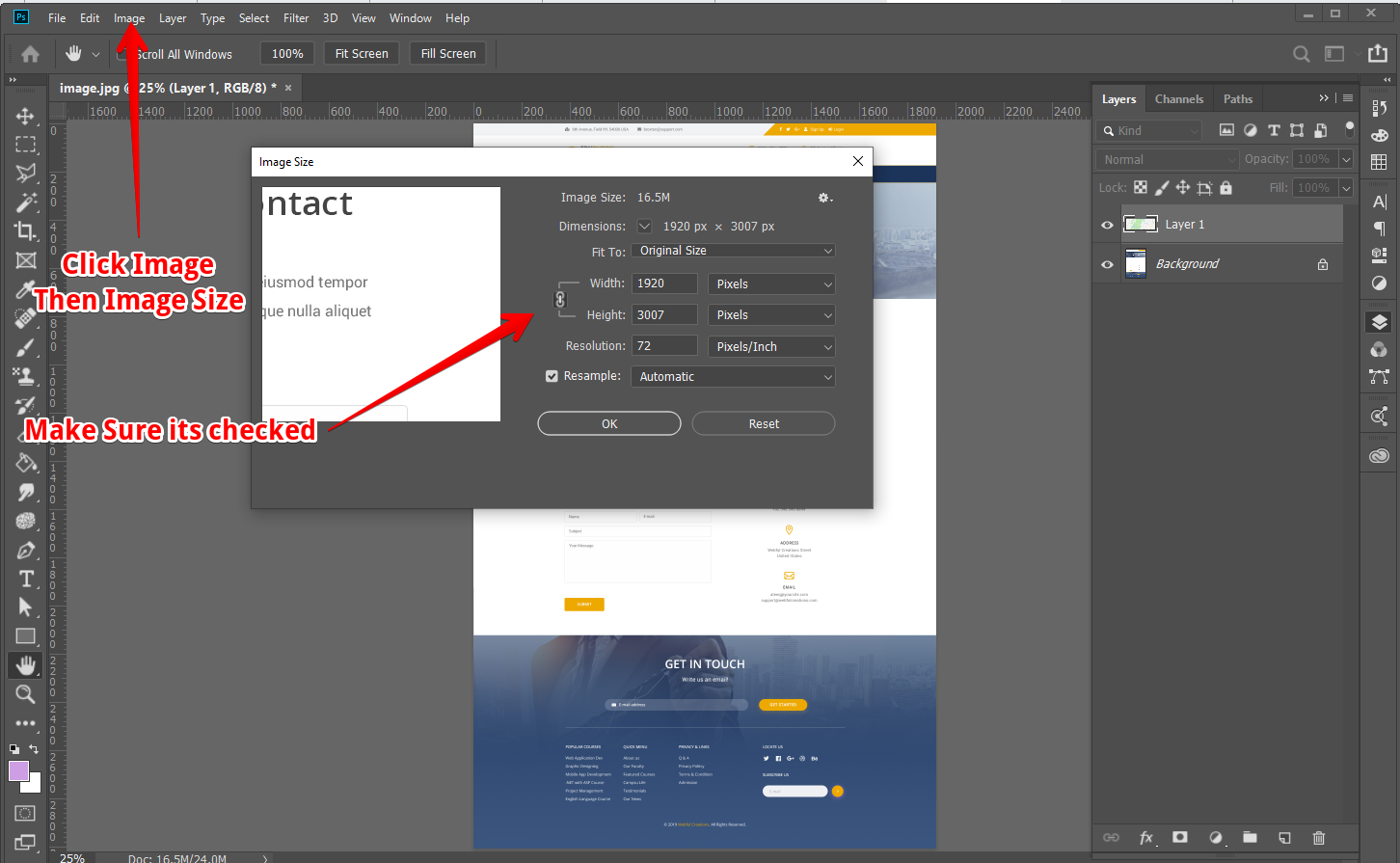 How To Resize A Layer Or Document Proportionally In Photoshop