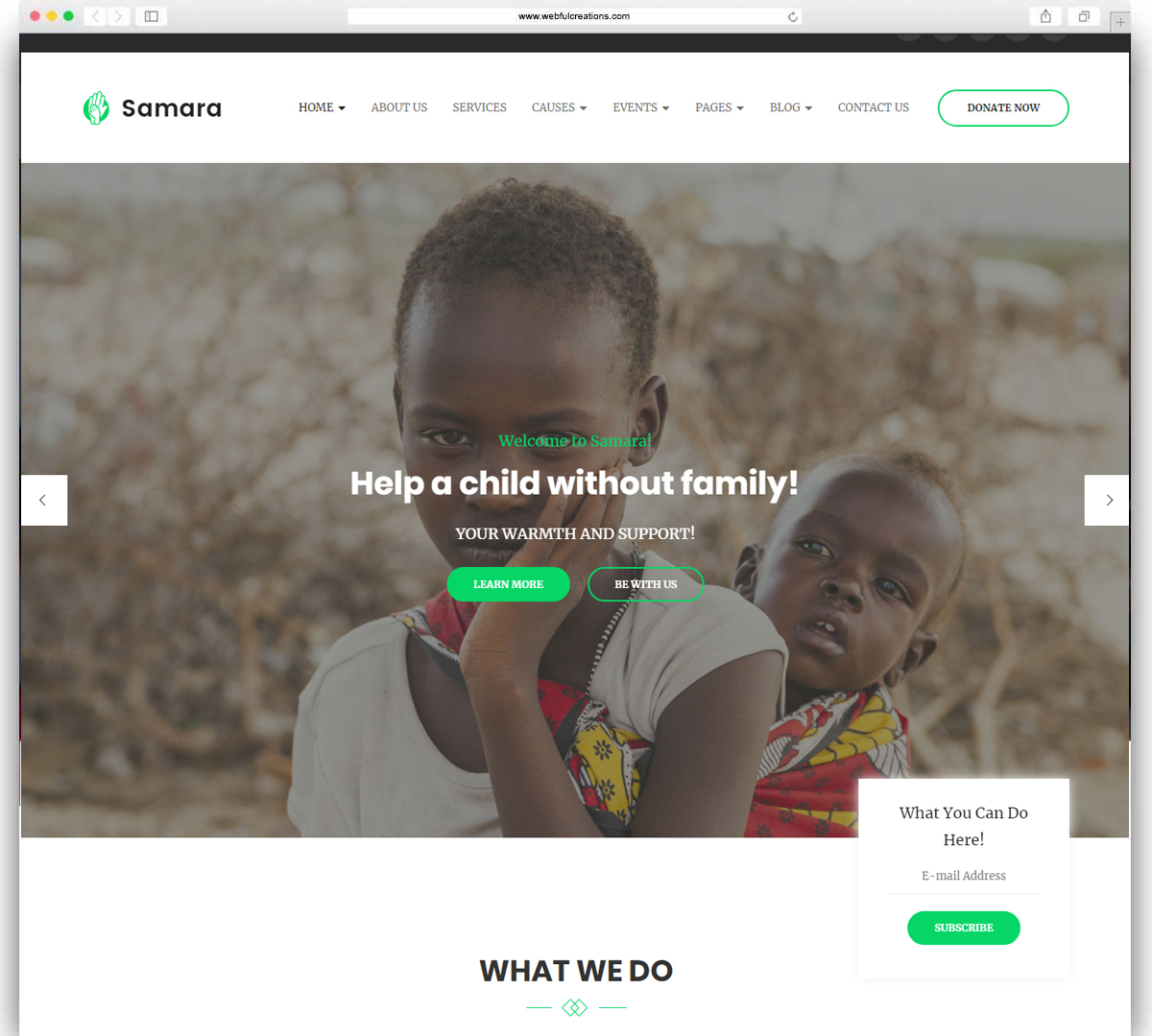 Samara - Charity/Fundraising WordPress Theme