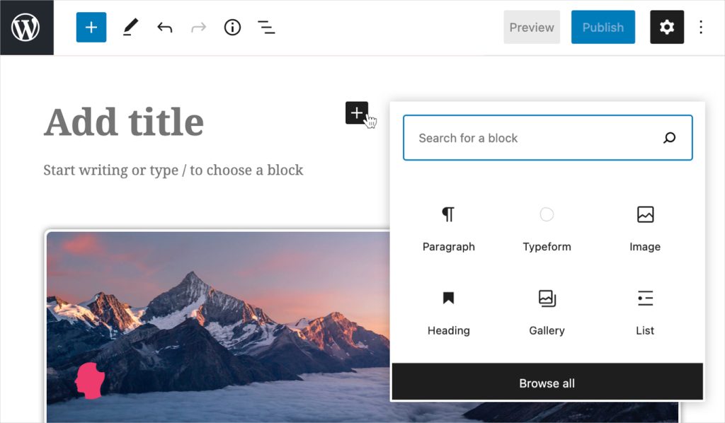 Gutenberg (Block Editor) wordpress page builder
