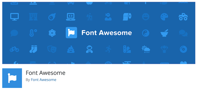 Font Awesome plugin