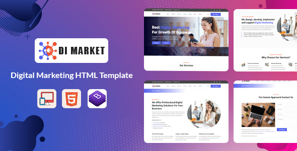 Di Market - Digital Marketing HTML Template