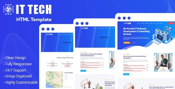 IT tech - IT Solutions & Business Service HTML Template