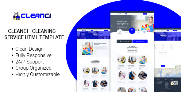 Cleanci - Cleaning Service HTML5 Template