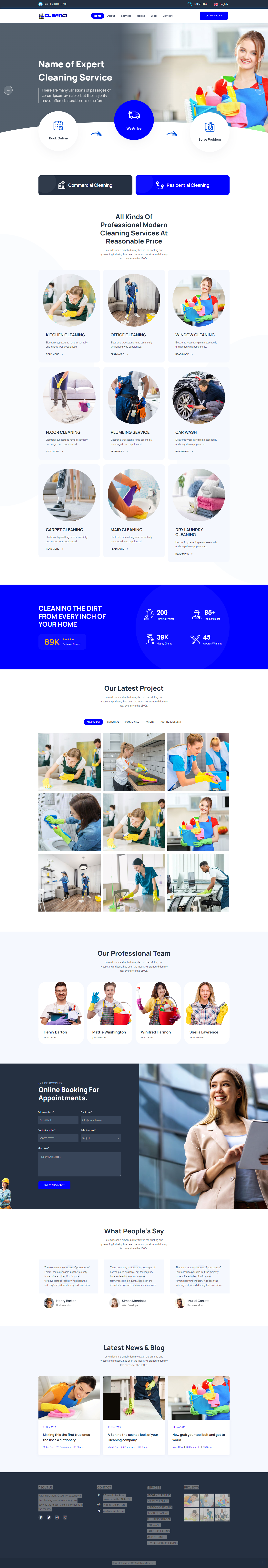 Cleanci - Cleaning Service HTML5 Template