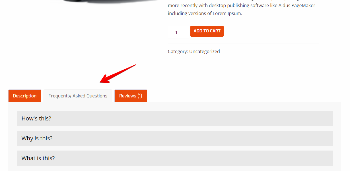 FAQs/Accordions/Docs on your WooCommerce