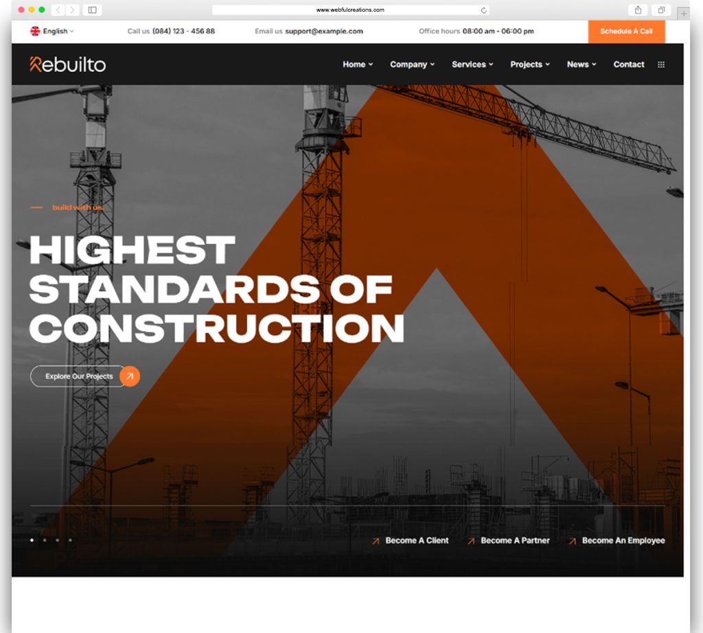 51+ Best Construction WordPress Themes – Webful Creations Vision