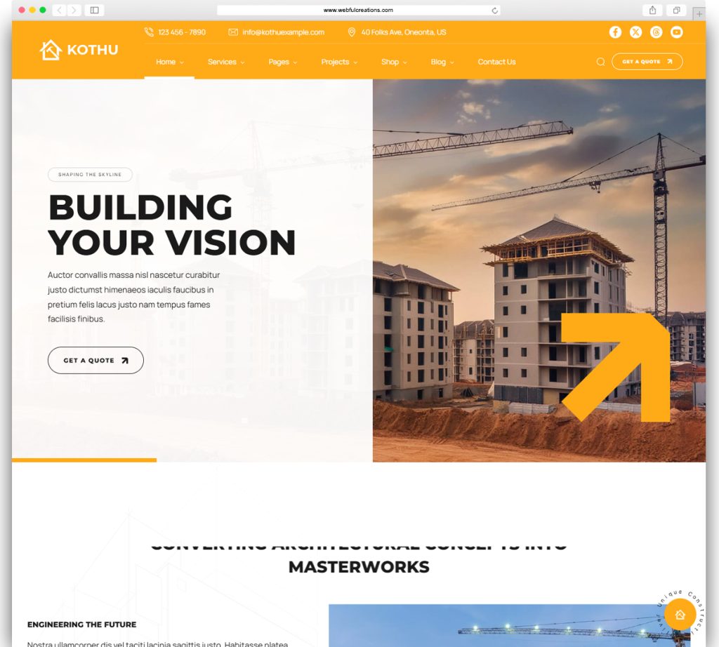 51+ Best Construction WordPress Themes – Webful Creations Vision