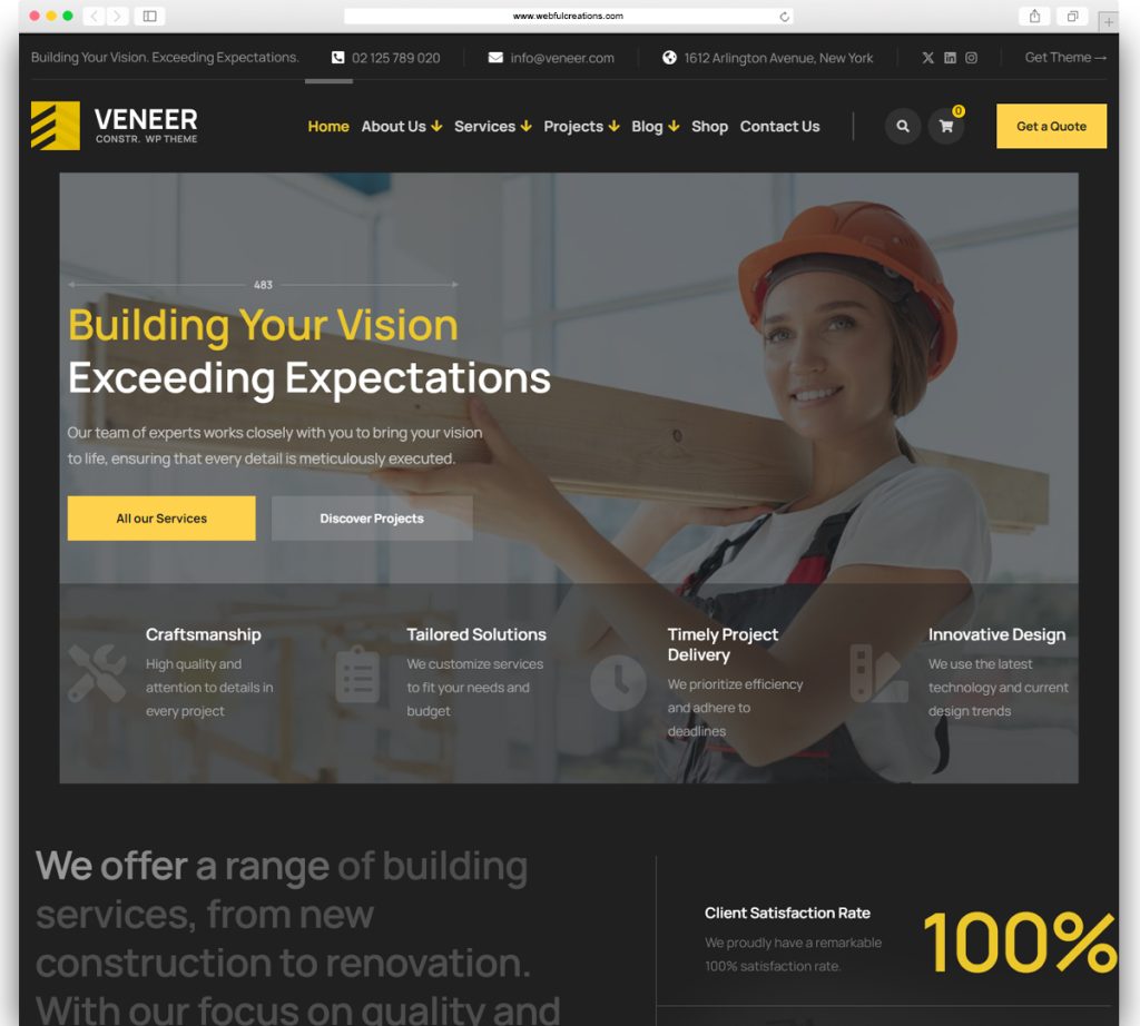 51+ Best Construction WordPress Themes – Webful Creations Vision