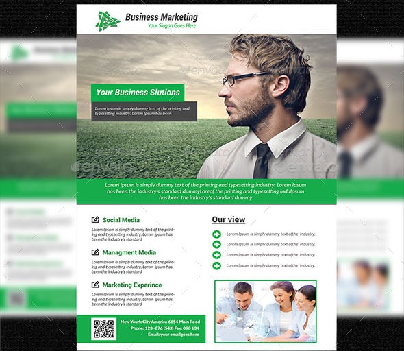 corporate business flyer template