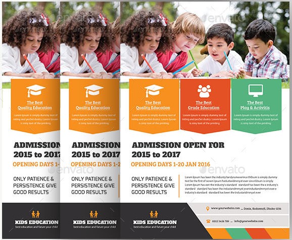 kids education flyer template kindergarten flyer template