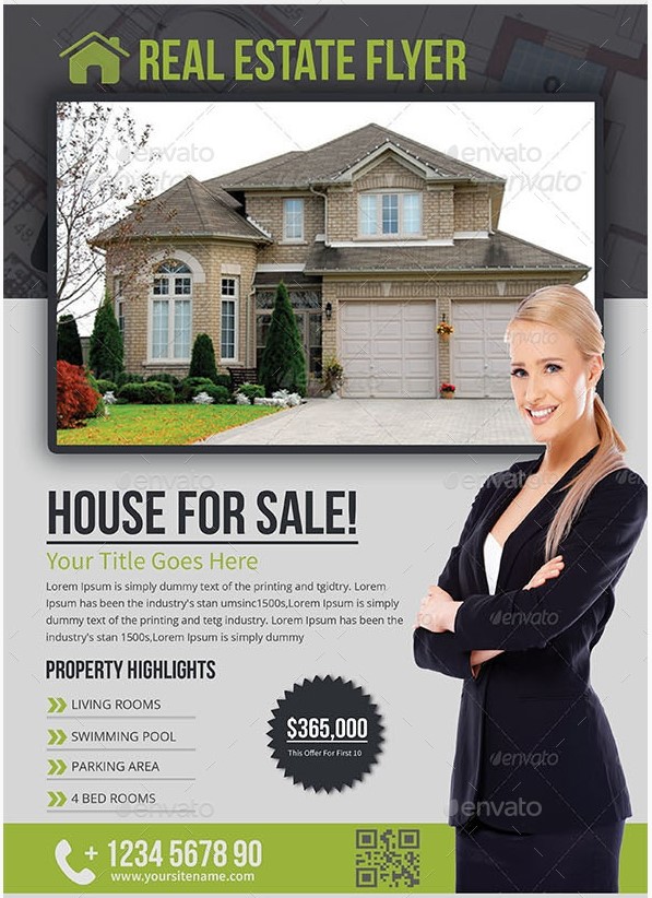 real estate flyer template
