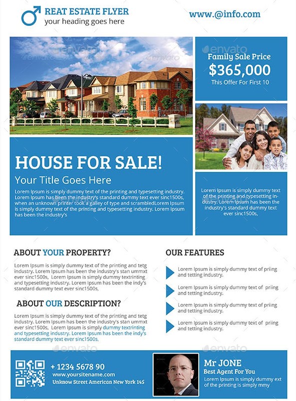 single property flyer template