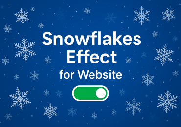 Snowflakes Effect Integration for Websites