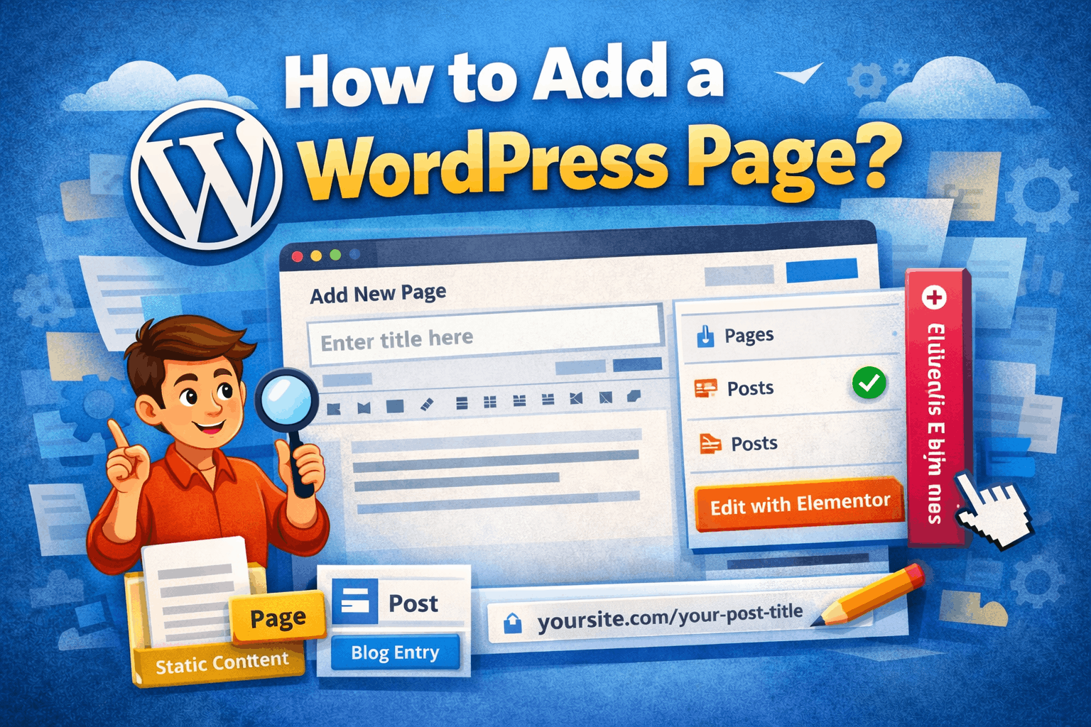 How To Add Website Using Wordpress How to Add a WordPress Page (Pages vs Posts vs Custom Post Types)